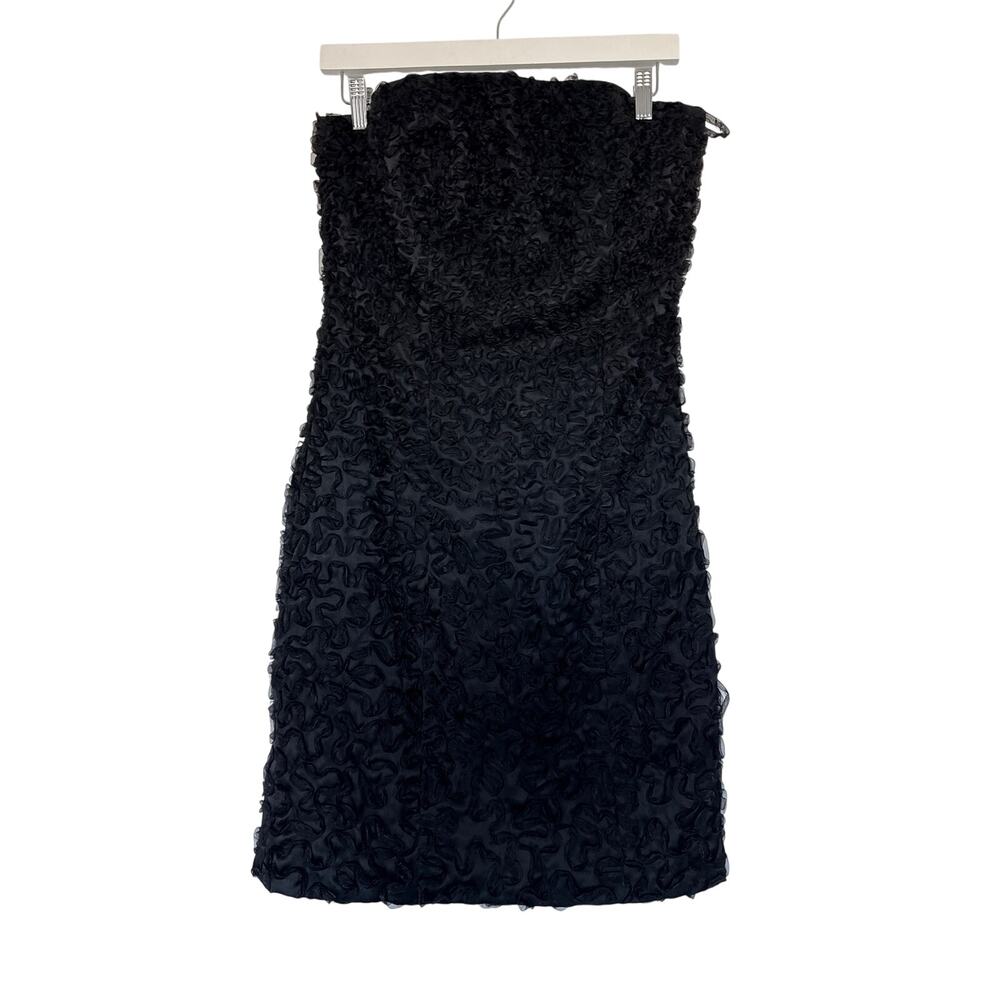 Vintage Chetta B Silk Ribbon Strapless Cocktail Dress, 6
